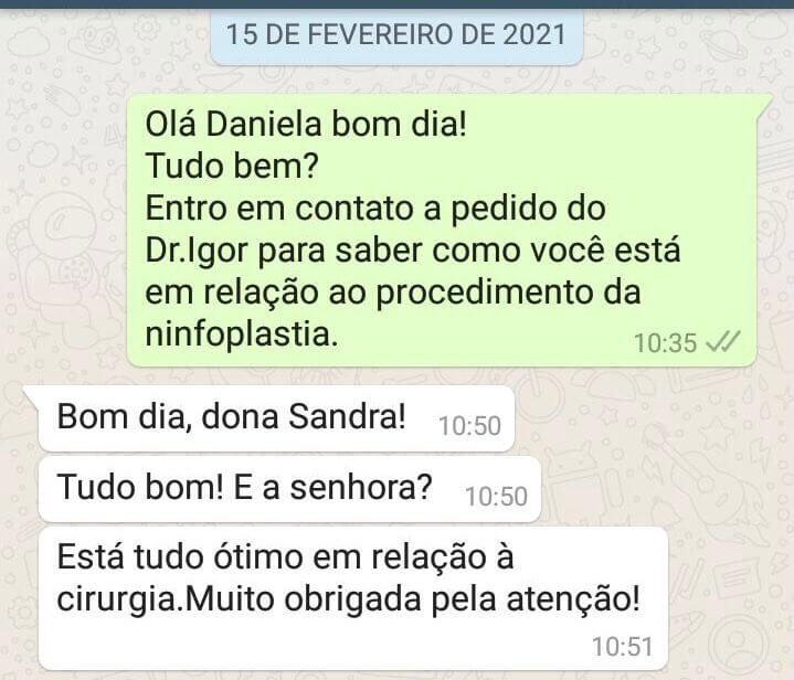 Ninfoplastia Depoimentos Antes e Depois